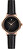 Hollie Black Leather Watch EEN-B029R