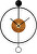 Orologio di design in metallo MPM Circulo E04.4285.90