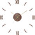 Dřevěné designové hodiny tmavě hnědé PRIM Remus E07P.4337.54