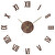 Dřevěné designové hodiny tmavě hnědé PRIM Romulus E07P.4338.54