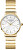 Small Edit White MOP Half-Moon Steel Gold SEWGSG-SE02