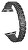 Cinturino a maglia in acciaio con pietre per Apple Watch 38/40/41 mm - Black