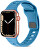 Szilikon szíj Apple Watch-hoz - 42/44/45/49 mm - Light Blue