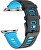 Silikonový řemínek pro Apple Watch - Black/Blue 38/40/41 mm