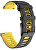 Cinturino in silicone per Garmin 20 mm - Black/Yellow