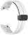Curea din silicon cu cataramă neagră pentru Samsung Galaxy Watch 6/5/4 - White