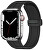 Silikonový řemínek s magnetickou sponou pro Apple Watch 38/40/41 mm - Black