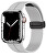 Silikonarmband mit Magnetverschluss für Apple Watch 42/44/45/49 mm – Grau
