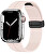 Szilikon szíj mágneses csattal Apple Watch-hoz 42/44/45/49 mm - Pink