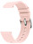 Univerzální silikonový řemínek se stříbrnou sponou 22 mm - Pink