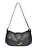 Damenhandtasche aus Leder Banana Bag AL1912T Nero