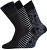 3 PACK - pánské ponožky 6366X-610 black