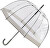 Dámský průhledný holový deštník EDBCS