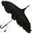 Damenregenschirm Black Class ic gekräuselte Pagode BCSPABL