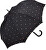 Dámský holový deštník Long AC 58692 black rainbow