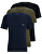 3 PACK - Herren T-Shirt BOSS Regular Fit 50509255-980