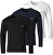 3 PACK - Herren T-Shirt BOSS Regular Fit 50492321-990