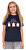 T-shirt da donna PCHANNIS Regular Fit 17121020 Navy Blazer