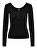 Damen T-Shirt PCKITTE Slim Fit 17101437 Black