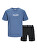 Férfi szett - póló és rövidnadrág JACOLIVER Standard Fit 12257169 Coronet Blue