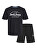 Set pentru bărbați - tricou și pantaloni scurți JJFOREST Standard Fit 12256951 Black