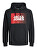 Felpa da uomo JJECORP Standard Fit 12233599 Black logo red