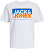 Herren T-Shirt JCOBOX Standard Fit 12248123 White