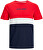 T-shirt da uomo JJEREID Standard Fit 12233961 Tango Red