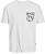 Pánske tričko JORLAFAYETTE Standard Fit 12250435 Cloud Dancer