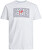 Pánske tričko JJMARIUS Regular Fit 12235210 White