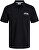 Tricou polo pentru bărbați JJEJOSH Standard Fit 12247387 Black