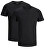 2 PACK - pánske tričko JACBASIC Regular Fit 12133913 Black