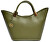 Damenhandtasche aus Leder RM3148 Verde