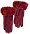 Mănuși pentru femei 02-660 Burgundy