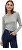 T-shirt da donna VMLISA Regular Fit 10316915 Light Grey Melange