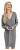 Dámské šaty VMHOLLYREM Regular Fit 10269251 Medium Grey Melange