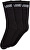 3 PACK - CLASSIC CREW Black zokni