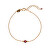 Bracciale minimal placcato in oro con granato bordeaux AL4897-Oro-Granato