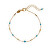 Bracciale placcato oro con turchese AL3246-Oro-Turchese