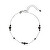 Bracciale in argento con spinello nero AL4268-Argento-Spinello