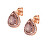 Blyštivé pozlacené náušnice Tear Drop Lady ECRGRBRBRZ