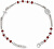 Elegantný strieborný náramok s kryštálmi Rosary BROBR3