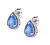 Krásné stříbrné náušnice Tear Drop Lady ECRGBBLBLZ