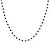 Nadčasový strieborný náhrdelník s čiernymi kryštálmi Romance CLBN