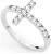 Originale anello in argento con zirconi Rosary ACOBB