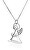 Půvabný stříbrný náhrdelník se zirkony Angels A5BB (řetízek, přívěsek)