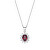 Pôvabný strieborný náhrdelník so zirkónmi Lady CLLDGBBR (retiazka, prívesok)