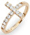 Rosary ACORB cirkóniumkövekkel kirakott rózsaszín arany színű ezüstgyűrű