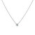 Collana minimal in argento con zircone trasparente AGS1561/47-W