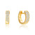 Zeitlose vergoldete Ohrringe AGUC2609-GOLD